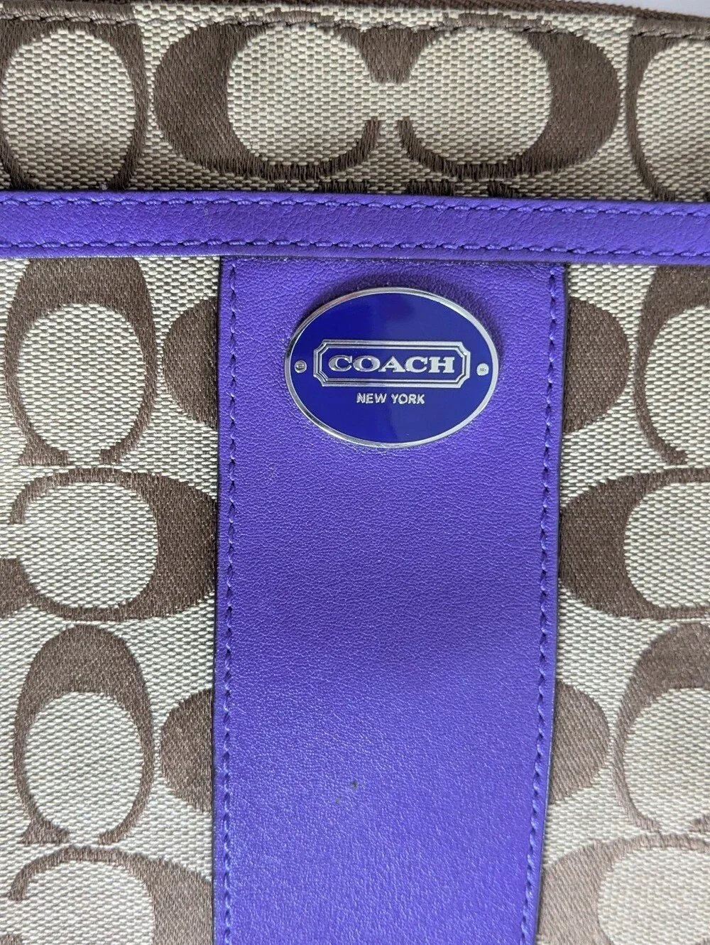 Coach Signature Logo Canvas Crossbody